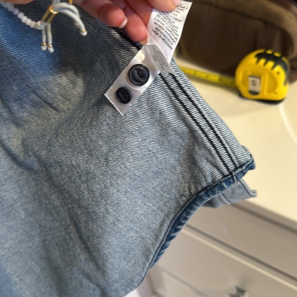 1901 Nordstrom Men's Classic Blue Shirt Jacket Denim Heavyweight - Picture 6 of 9